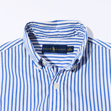 画像をギャラリービューアに読み込む, Ralph Lauren STRIPED OXFORD B.D SHIRT　　　

