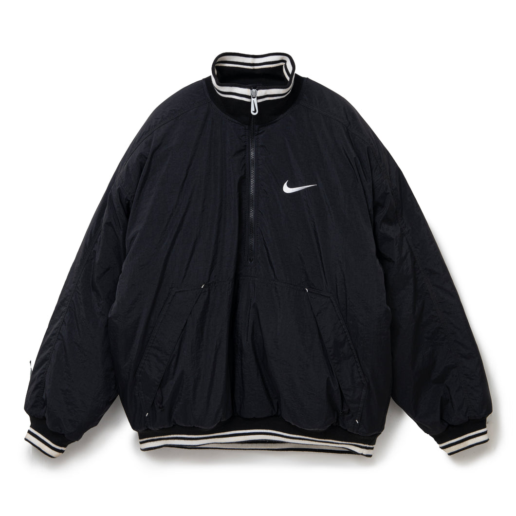 NIKE HALF ZIP NYLON BOMBER JACKET