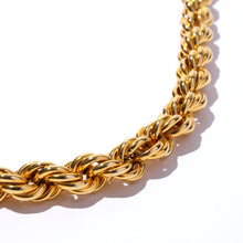 画像をギャラリービューアに読み込む, GOLD FAT ROPE CHAIN NECKLACE

