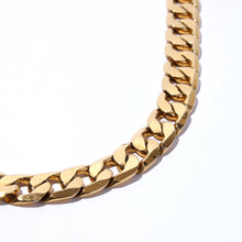 画像をギャラリービューアに読み込む, GOLD CURB CHAIN NECKLACE
